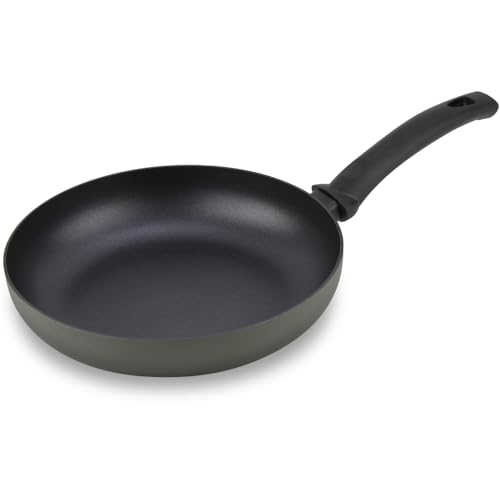 ALZA Giro - Graue Pfanne, 26 cm, dickes gepresstes Aluminium, doppellagige Antihaftbeschichtung, für alle Herdarten, Induktion und Spülmaschine, ergonomischer Griff von ALZA