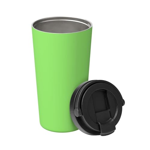 Einfarbige, hellgrüne Thermoskanne. Stilvolle 500-ml-Thermoskanne, die Getränke stundenlang heiß hält, perfekt für Kaffee, Tee und mehr. von ALZYFC