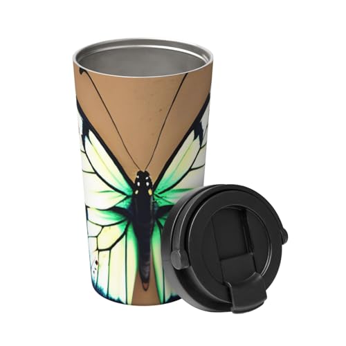 Niedlicher kleiner Schmetterling trägt einen isolierten Kaffeebecher. Stilvolle 500-ml-Thermoskanne, die Getränke stundenlang heiß hält, perfekt für Kaffee, Tee und mehr. Niedlicher kleiner Schmetterling trägt einen isolierten Kaffeebecher. Stilvolle 500-ml-Thermoskanne, die Getränke stundenlang heiß hält, perfekt für Kaffee, Tee und mehr. von ALZYFC