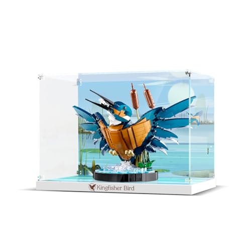 ALiquid Acryl Vitrine für Lego Eisvogel 10331, 3MM Acryl Schaukasten für Lego 10331 (Nicht Enthalten Klemmbausteine Set) von ALiquid