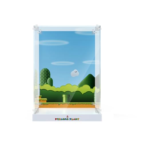 ALiquid Acryl Vitrine für Lego Piranha-Pflanze 71426, 3MM Acryl Schaukasten für Lego 71426 (NICHT Enthalten Klemmbausteine Set) von ALiquid