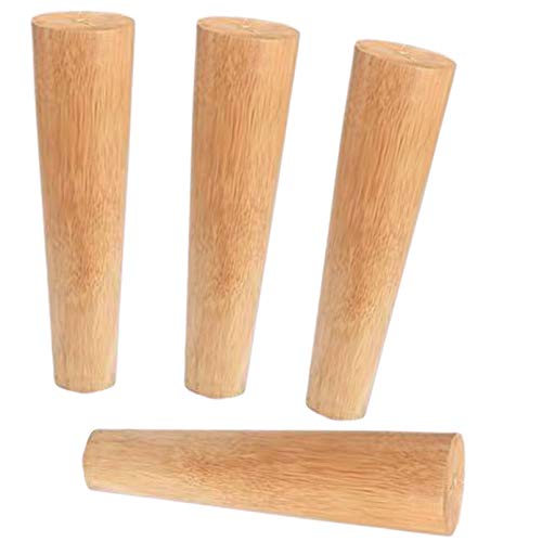Massivholz-Möbelbeine, Sofa-Füße, 4 Stück fertige konische Sofafüße aus Holz, Teeschrankbein, Schuhschrank-Ersatzbeine, Schreibtischbein, mit Montagezubehör (schräg 18 cm) ( Color : Straight , Size : von ALturN