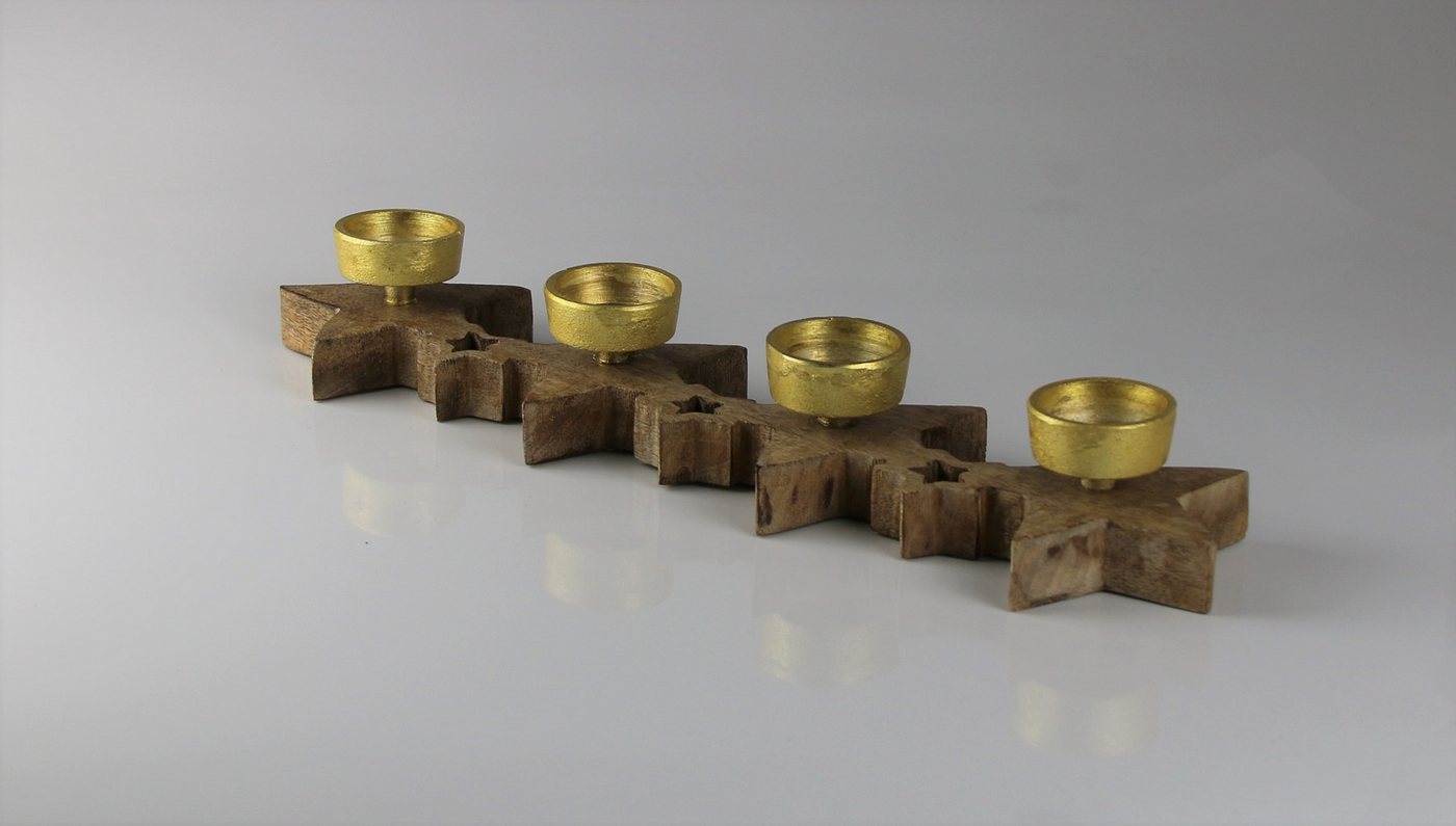 AM Design Adventsleuchter aus Holz (1 St), BxH: 42x10 cm von AM Design