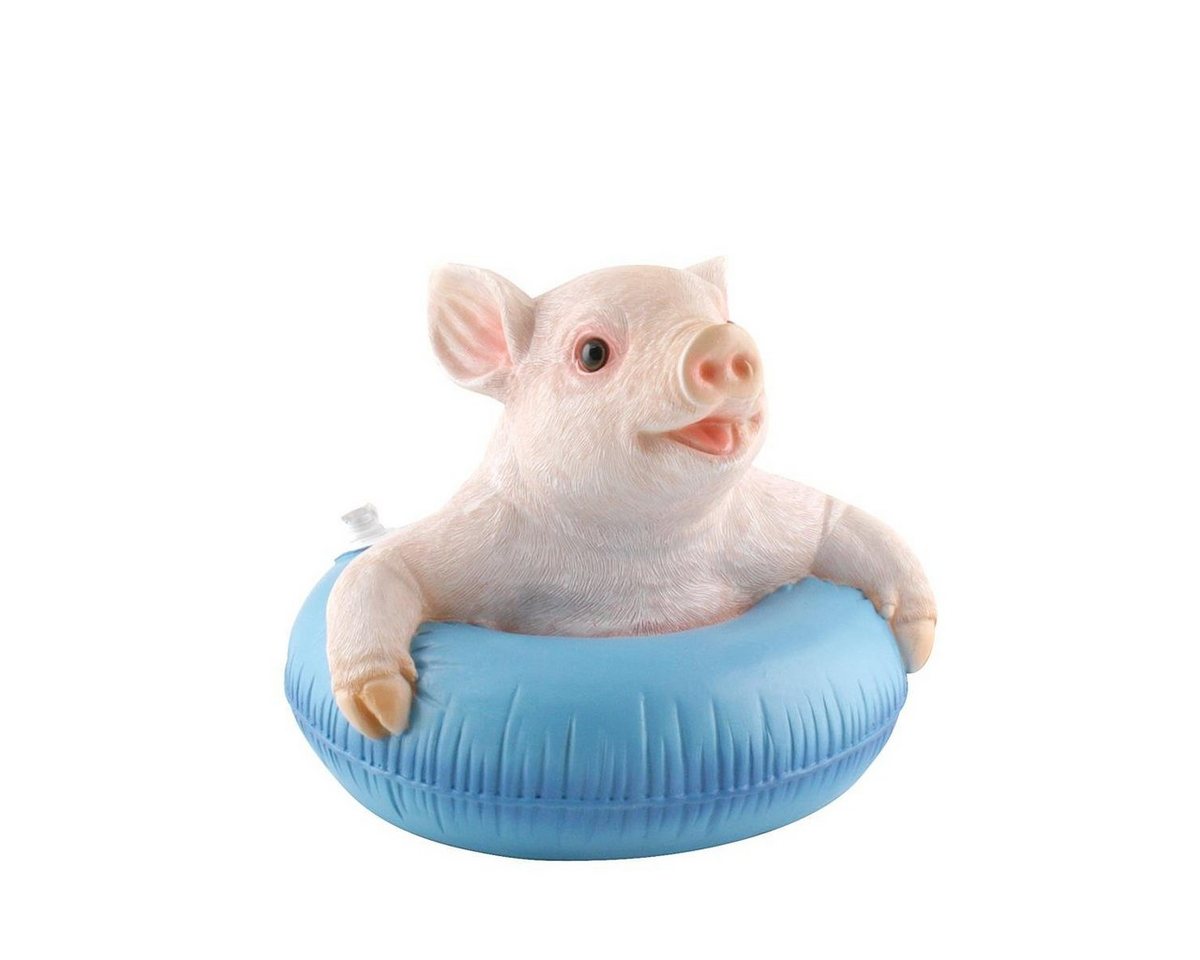 AM Design Dekofigur AM-Design Schwein im Schwimmring ca 18 cm H von AM Design