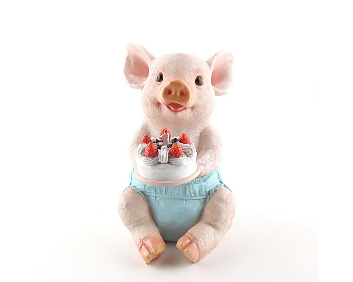 AM Design Dekofigur AM-Design Schwein mit Torte zum 1. Geburtstag ca 22 cm H von AM Design