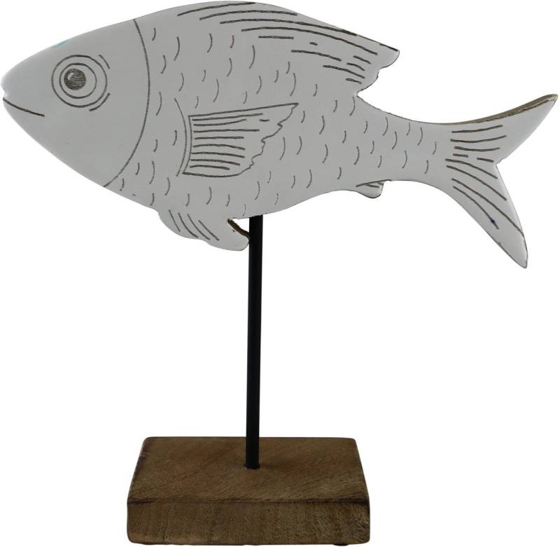 AM Design Dekofigur Fisch aus Mangoholz und Metall, Osterdekoration in zwei Größen AM Design Dekofigur Fisch aus Mangoholz und Metall, Osterdekoration in zwei Größen von AM Design