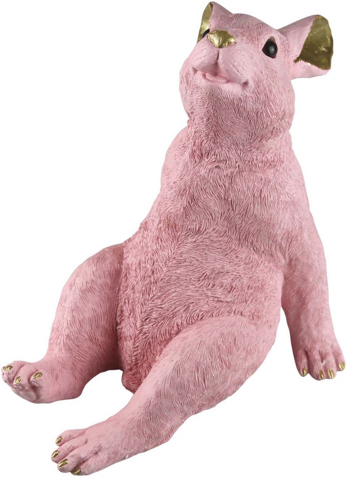 AM Design Dekofigur Hase "Sternengucker", Osterdeko aus Polyresin, in rosé oder weiß von AM Design