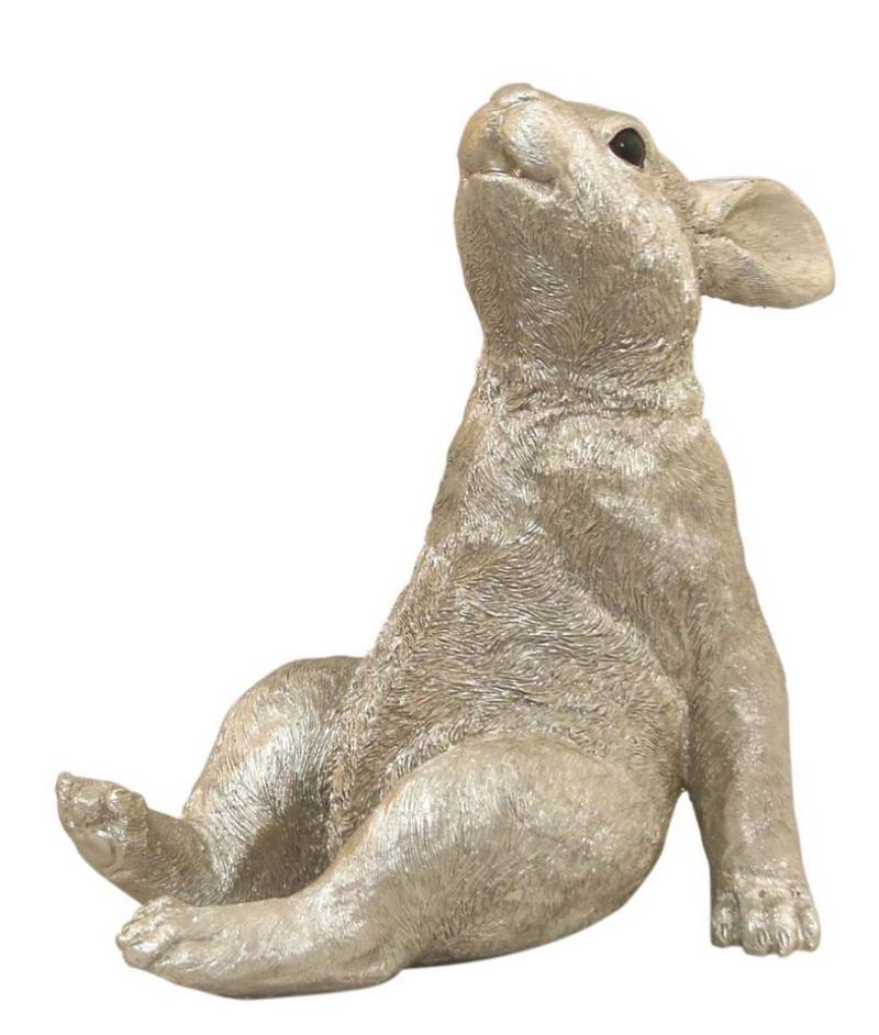 AM Design Dekofigur Hase "Sternengucker", Osterdeko in grau, gold- oder silberfarben von AM Design