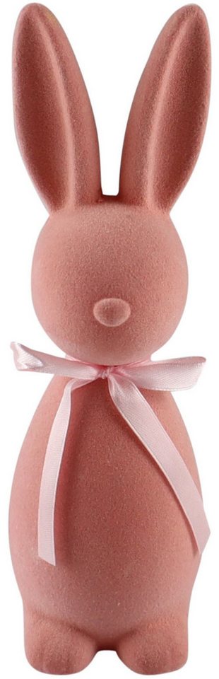 AM Design Dekofigur Osterhase mit samtiger Flockstruktur, Osterdeko, in verschiedene Größen und Farben von AM Design