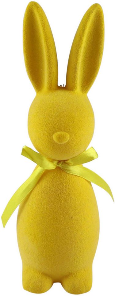 AM Design Dekofigur Osterhase mit samtiger Flockstruktur, Osterdeko, in verschiedene Größen und Farben von AM Design