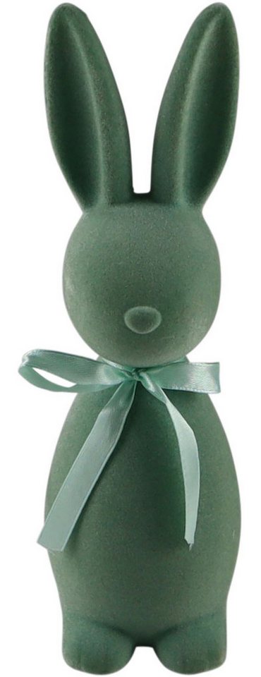 AM Design Dekofigur Osterhase mit samtiger Flockstruktur, Osterdeko, in verschiedene Größen und Farben von AM Design