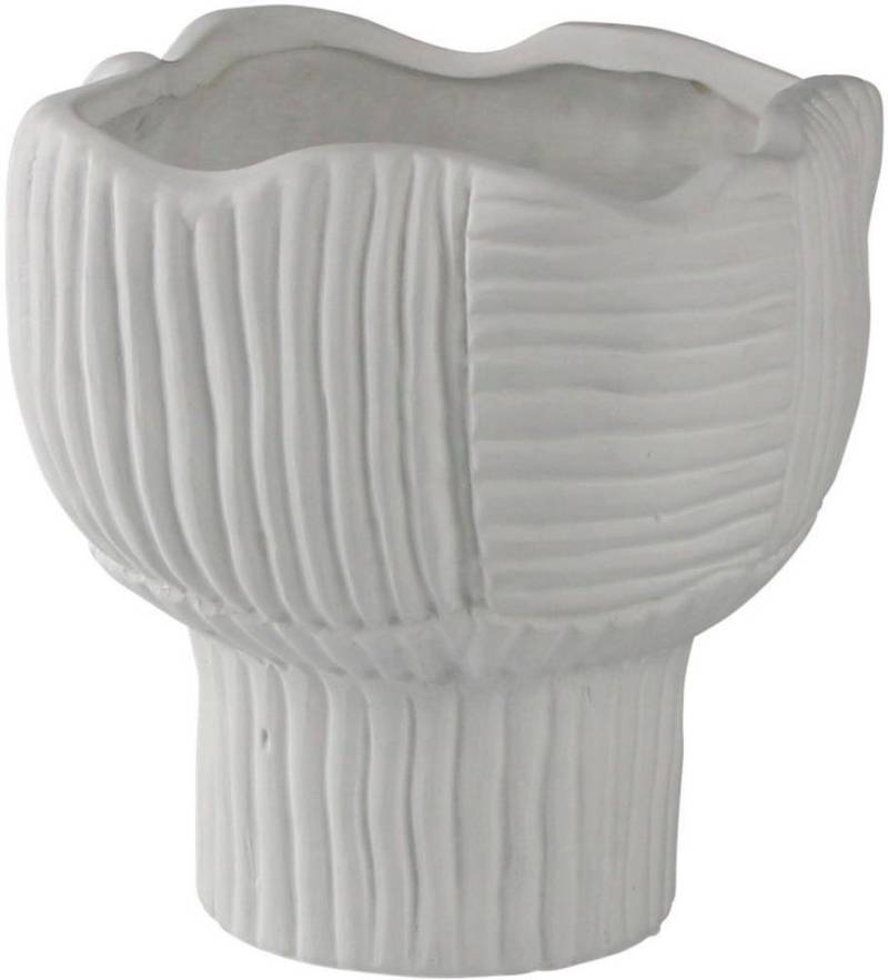 AM Design Dekovase Blüte, Tischvase aus Keramik, Höhe ca. 17 cm (1 St), Keramikvase, Dekoobjekt, Blumenvase von AM Design