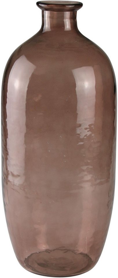 AM Design Dekovase Schlichte und edle Vase aus roséfarbenem Glas, für Blumenarrangements von AM Design