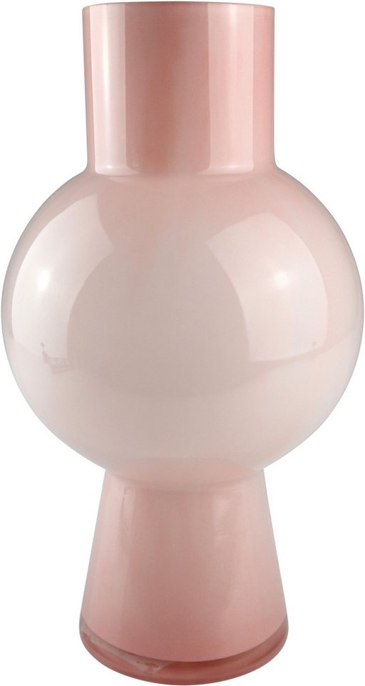 AM Design Dekovase aus roséfarbenem Glas, verleiht einen sanften Farbakzent von AM Design