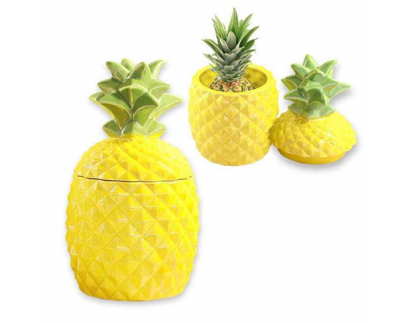 AM Design Dose AM-Design Keramik-Dose Ananas H ca. 32,5 cm (Dose mit Deckel, 1 St) von AM Design