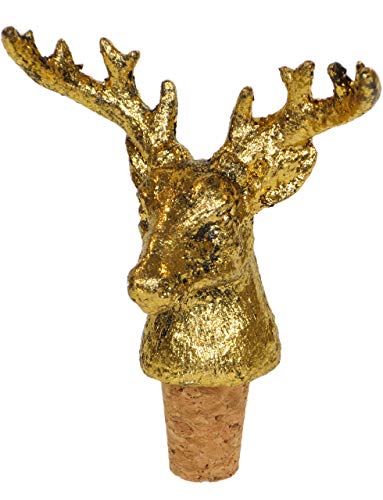 AM-Design Flaschenkorken Hirsch 10.8cm Gold von AM-Design