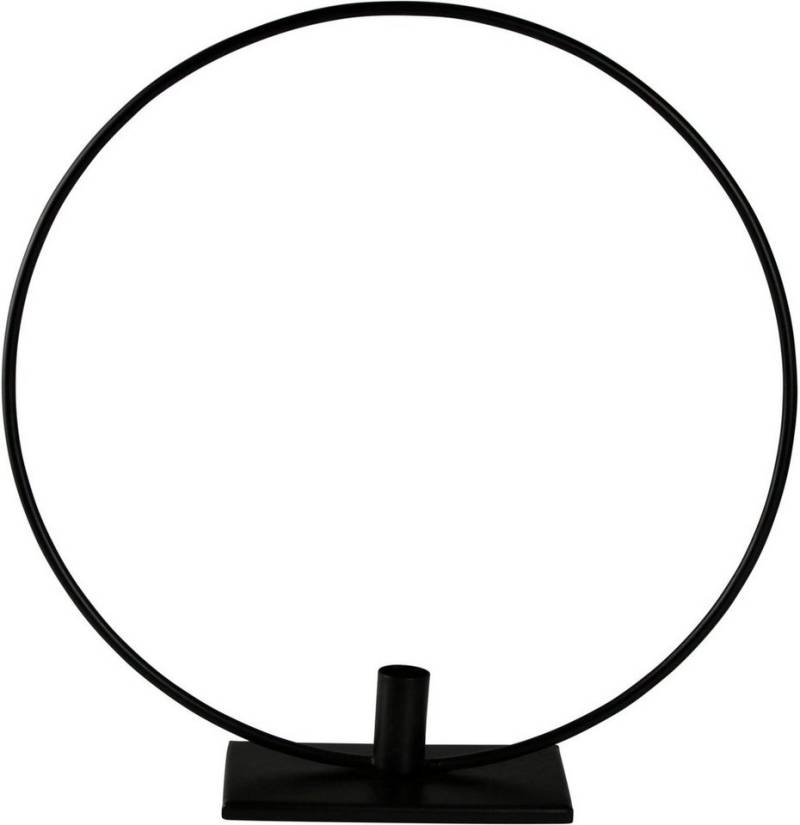 AM Design Kerzenhalter Kerzenständer Ring (1 St), Stabkerzenhalter aus Metall, Höhe ca. 39 cm von AM Design