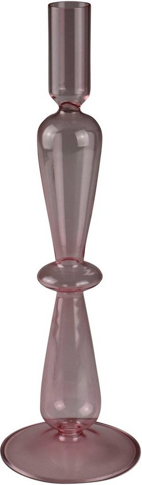 AM Design Kerzenhalter Stabkerzenhalter aus Glas (Set, 2 St), Höhe ca. 29 cm von AM Design