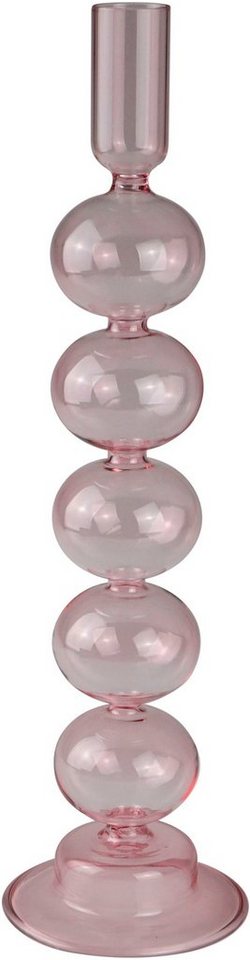 AM Design Kerzenleuchter Stabkerzenhalter aus Glas (Set, 2 St), Höhe ca. 30 cm von AM Design