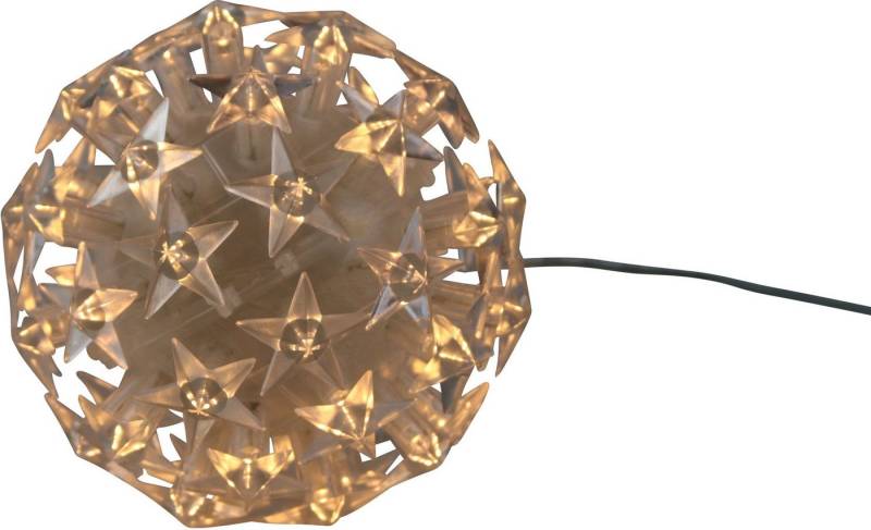 AM Design LED Dekolicht, LED fest integriert, Warmweiß, LED Kugel mit Sternen, Weihnachtsdeko aussen von AM Design