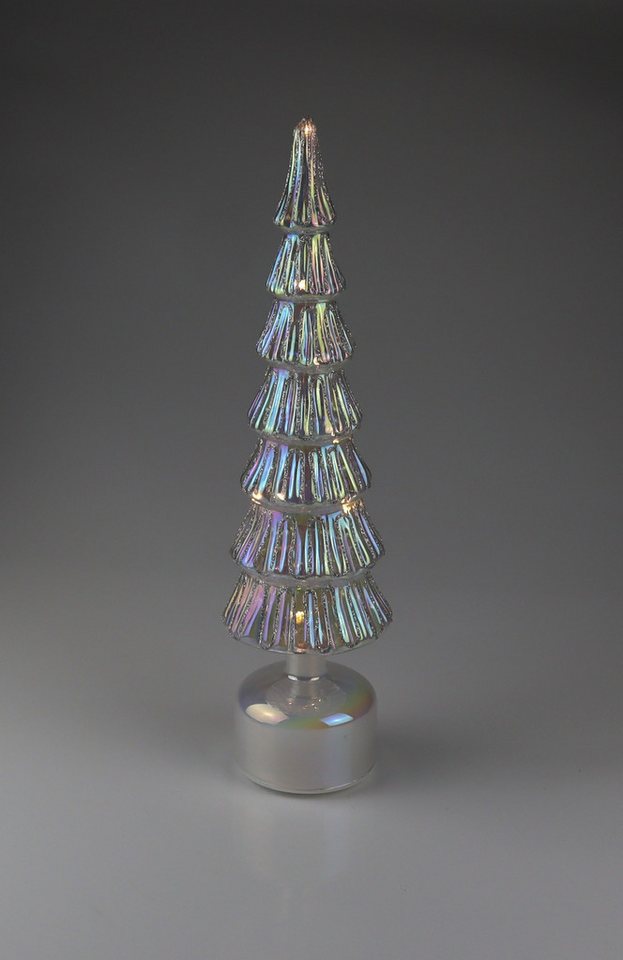 AM Design LED Dekoobjekt Glas-Weihnachtsbaum rotierend, LED fest integriert, 33 cm von AM Design