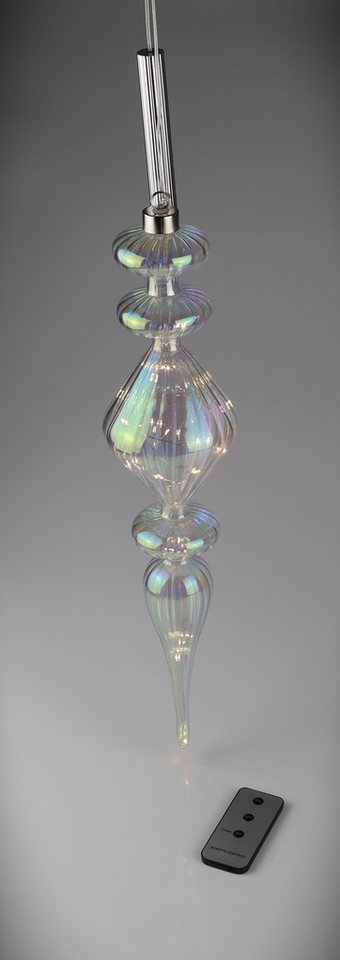 AM Design LED Dekoobjekt Glas-Zapfen irisierend, 20 Leuchten, LED fest integriert, 9x47 cm AM Design LED Dekoobjekt Glas-Zapfen irisierend, 20 Leuchten, LED fest integriert, 9x47 cm von AM Design