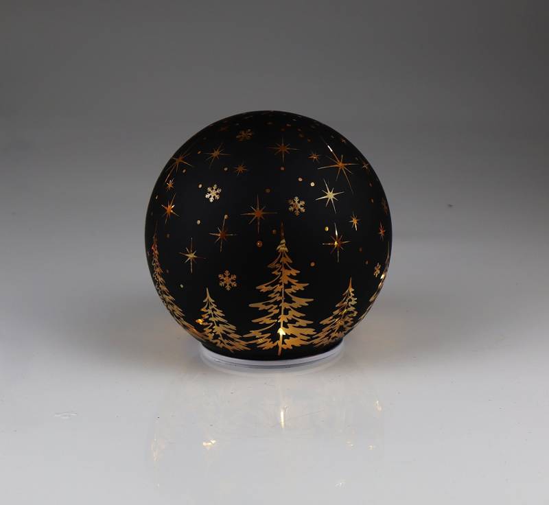 AM Design LED Dekoobjekt Glaskugel mit Baum-Motiv, LED fest integriert, 2 er Set, Ø: 12 cm AM Design LED Dekoobjekt Glaskugel mit Baum-Motiv, LED fest integriert, 2 er Set, Ø: 12 cm von AM Design