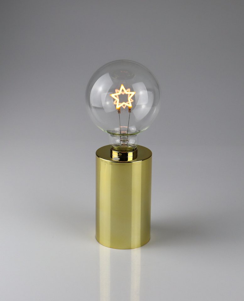 AM Design LED Dekoobjekt Stern Lampe gold, LED fest integriert, 9x22,5 cm von AM Design