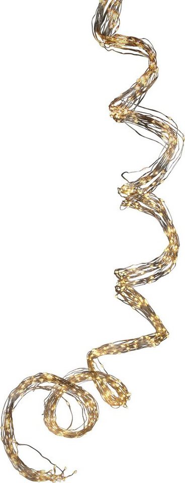 AM Design LED-Lichterkette Weihnachtsdeko aussen, 90-flammig, 5m Anlaufkabel von AM Design