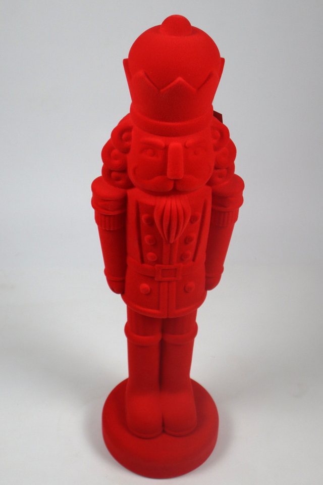 AM Design Weihnachtsfigur Nussknacker mit samtweichem Flock, in verschiedenen Größen und Farben von AM Design
