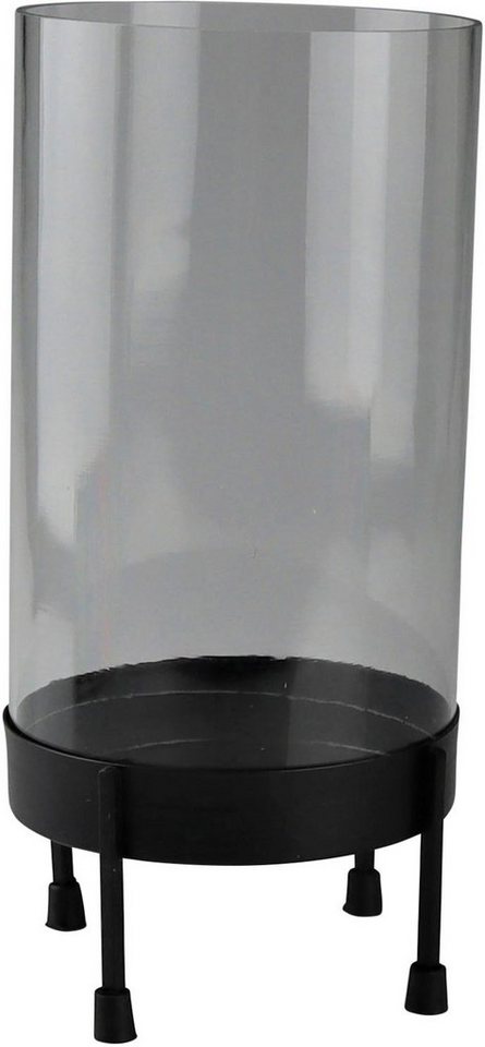 AM Design Windlicht (1 St), Stumpenkerzenhalter aus Eisen und Glas von AM Design