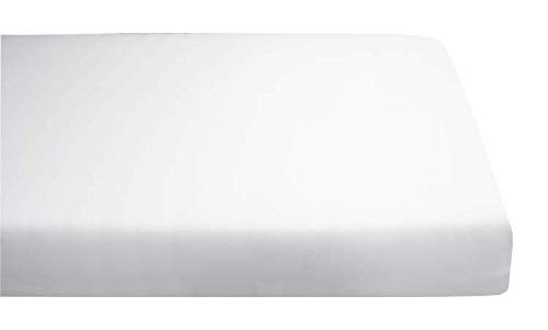 Hochwertiges Spannbettlaken 180x210cm Baumwolle - 25 cm Steghöhe - Weiß - Bettlaken 180x210 cm - Geeignet fürs Boxspringbett von AM Qualitätsmatratzen