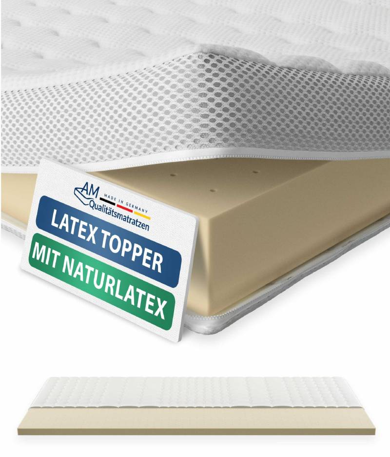 AM Qualitätsmatratzen | Premium Latex-Topper 120 x 200 cm von AM Qualitätsmatratzen