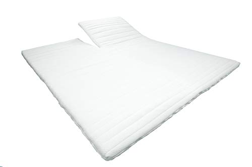 AM Qualitätsmatratzen - Split Topper Komfortschaum - Basic Topper 180 x 200 cm - Weiche & anpassungsfähige Matratzenauflage 180x200cm - Auch für Boxspringbetten geeignet - Made in Germany von AM Qualitätsmatratzen