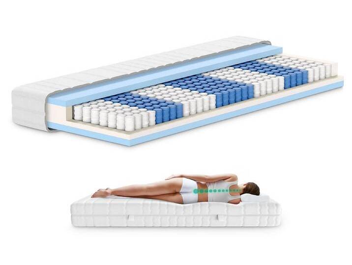 AM Qualitätsmatratzen Taschenfederkernmatratze 7-Zonen Federkernmatratze, Orthopädische Matratze, Made in Germany, 20 cm hoch, 80x200 cm von AM-Qualitätsmatratzen