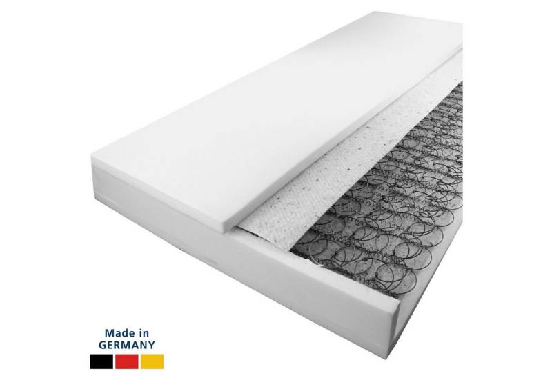 Bonnellfederkernmatratze Federkernmatratze H3/H4, Matratze für Boxspringbett, Boxspringmatratze, AM Qualitätsmatratzen, 19 cm hoch, 80x200 cm von AM Qualitätsmatratzen