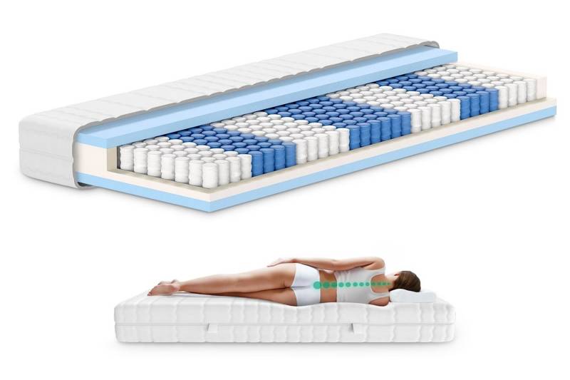 Taschenfederkernmatratze 7-Zonen Federkernmatratze, Orthopädische Matratze, Made in Germany, AM Qualitätsmatratzen, 20 cm hoch, 160x200 cm Taschenfederkernmatratze 7-Zonen Federkernmatratze, Orthopädische Matratze, Made in Germany, AM Qualitätsmatratzen, 20 cm hoch, 160x200 cm von AM Qualitätsmatratzen