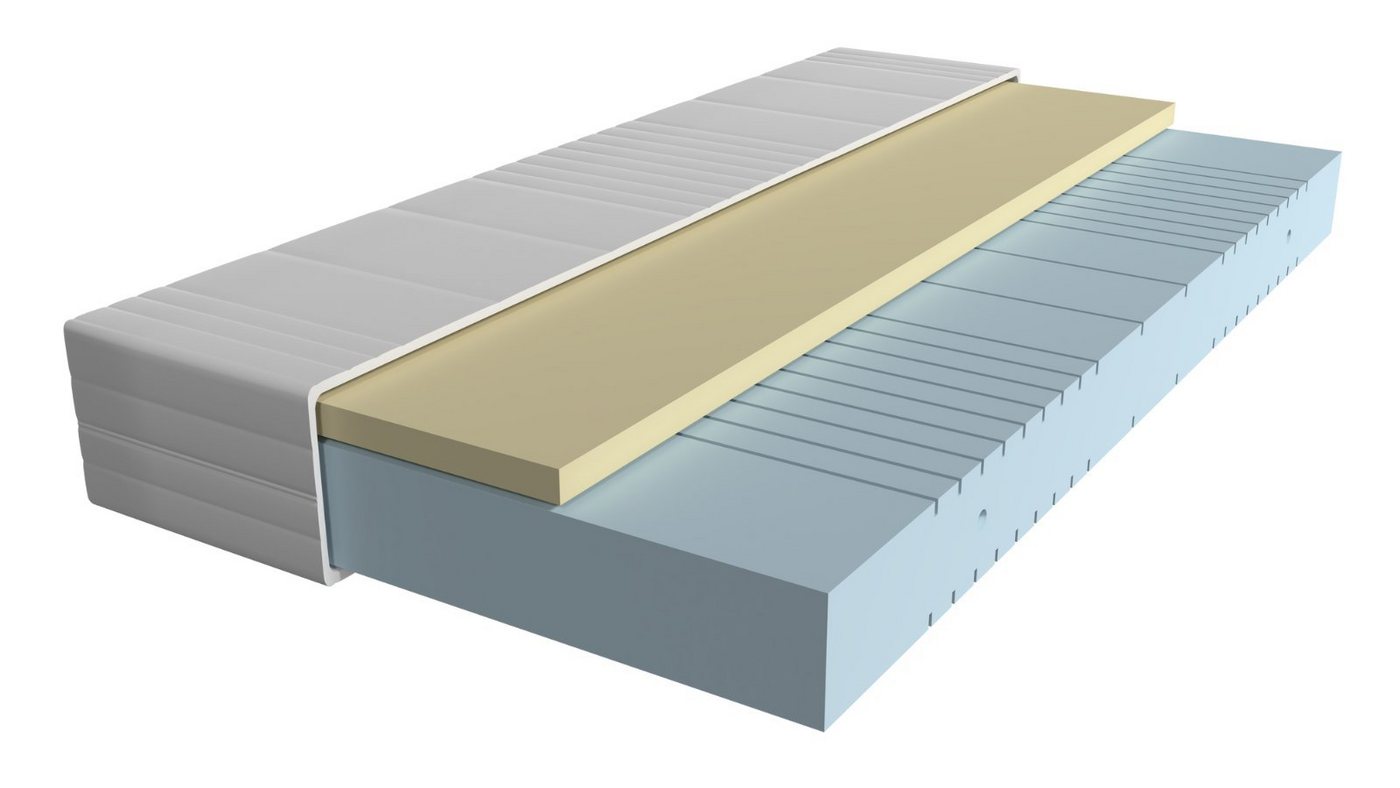 Visco-Matratze 7-Zonen Viscoschaum-Matratze, Komfortschaum Kern, Memory Foam Matratze, AM Qualitätsmatratzen, 20 cm hoch, 80x200 cm von AM Qualitätsmatratzen