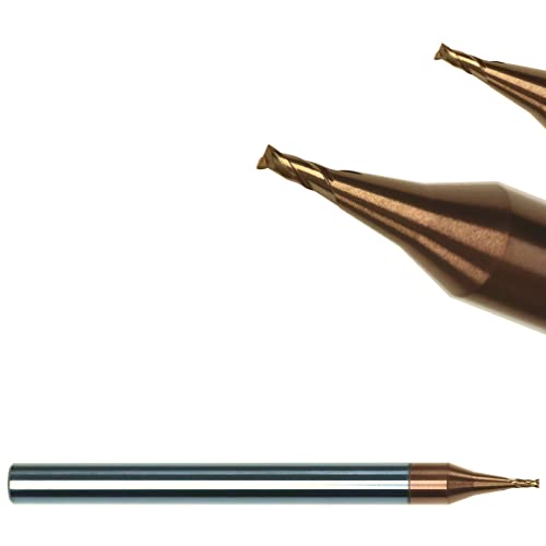 Micro Fräser VHM-TiSiN Minifräser 0,2-0,9mm - Ø 0,2 von AM-Zerspanungstechnik
