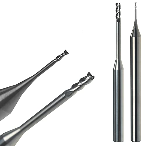 Minifräser Micro Fräser lang Alufräser - VHM für Alu, Messing, Kunststoffe, Ø0,3 / Ø4 / L1=0,6 / L2=3 Minifräser Micro Fräser lang Alufräser - VHM für Alu, Messing, Kunststoffe, Ø0,3 / Ø4 / L1=0,6 / L2=3 von AM-Zerspanungstechnik