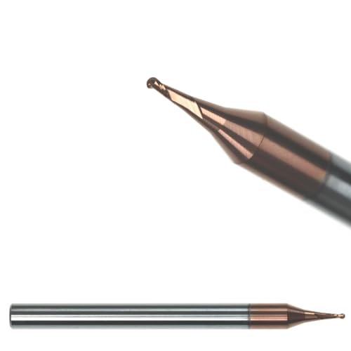 VHM Micro Radiusfräser ballnose end mill Mini Radiusfräser Ø 0,2-0,9 - VHM-TiSiN für Stähle, VA, Titan, R 0,1 / Ø 0,2 VHM Micro Radiusfräser ballnose end mill Mini Radiusfräser Ø 0,2-0,9 - VHM-TiSiN für Stähle, VA, Titan, R 0,1 / Ø 0,2 von AM-Zerspanungstechnik