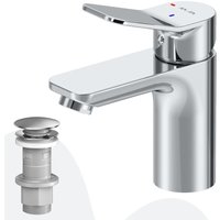 AM.PM Badarmatur mit Pop-Up Ablaufventil für Waschbecken Wasserhahn Bad Chrom Waschtischarmatur mit Ablaufgarnitur 1 1/4 Zoll Messing Ventil Ablauf AM.PM Badarmatur mit Pop-Up Ablaufventil für Waschbecken Wasserhahn Bad Chrom Waschtischarmatur mit Ablaufgarnitur 1 1/4 Zoll Messing Ventil Ablauf von AM.PM