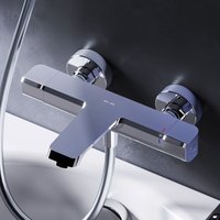 AM.PM Duschthermostat Chrom Brausethermostat Thermostatischer Wannen und Duschmischer Mischbatterie Temperatureinstellung Durchflusseinstellung 38°C von AM.PM