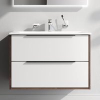 AM.PM Badmöbel Set Badezimmerschrank mit Waschbecken Hängender Waschbecken mit Unterschrank mit Soft Close, 80 cm, 2 Schubladen, Weiß glänzend AM.PM Badmöbel Set Badezimmerschrank mit Waschbecken Hängender Waschbecken mit Unterschrank mit Soft Close, 80 cm, 2 Schubladen, Weiß glänzend von AM.PM