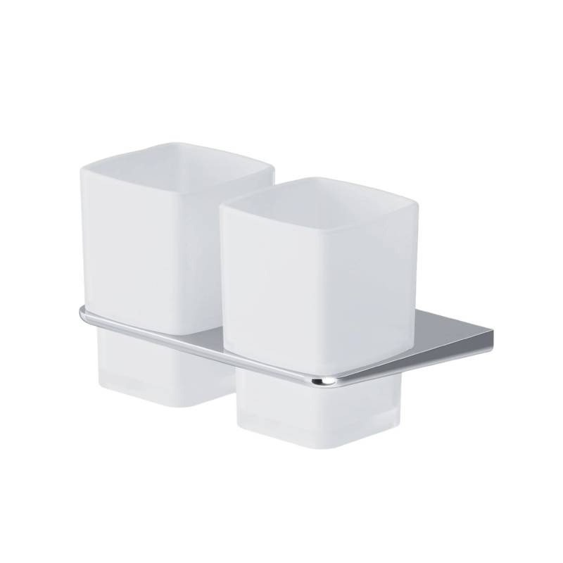 AM.PM Doppelglasbecher mit Wandhalterung Inspire V2.0 Chrom AM.PM Doppelglasbecher mit Wandhalterung Inspire V2.0 Chrom von AM.PM