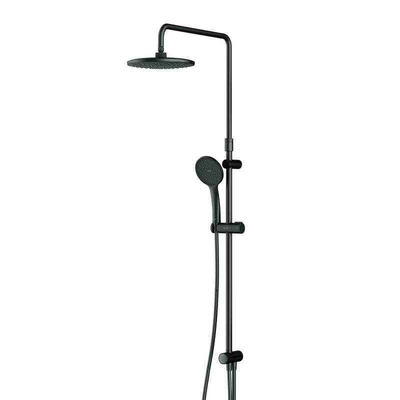 AM.PM Duschsystem Hit Brauseset Duschsystem ohne Armatur, Regenduschset Handbrause Duschsäule Dusche F07TA022 Schwarz von AM.PM