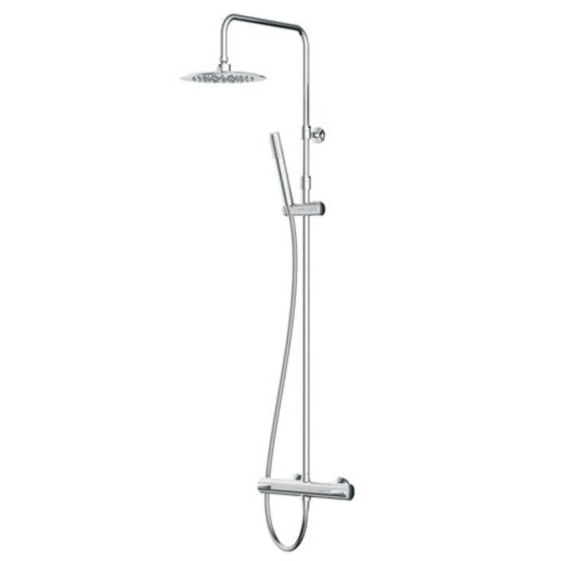 AM.PM Duschsystem mit Thermostat Armatur Spike Regendusche F07PA400 Chrom von AM.PM