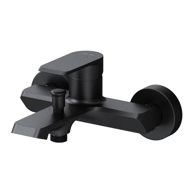 AM.PM Einhebel Wannenarmatur Brausearmatur Flash Aufputz FNA10022 Schwarz von AM.PM