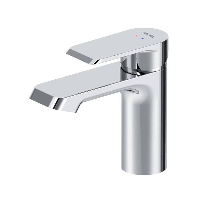 AM.PM Einhebel-Waschtischarmatur Flash Wasserhahn Bad aus Messing, Waschbecken Armatur, Mischbatterie FNA02100 Chrom von AM.PM