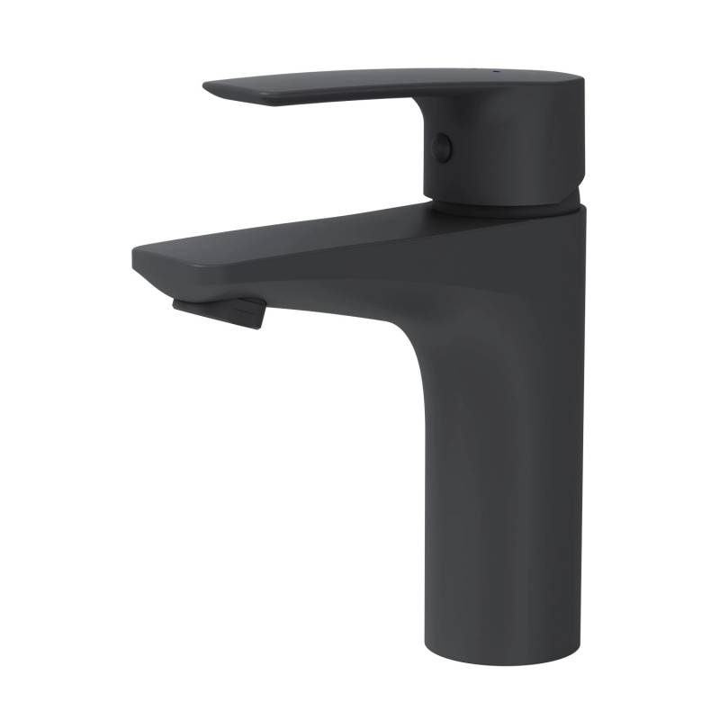 AM.PM Einhebel-Waschtischarmatur Gem Wasserhahn Bad aus Messing, Mischbatterie FGA02122 Schwarz von AM.PM